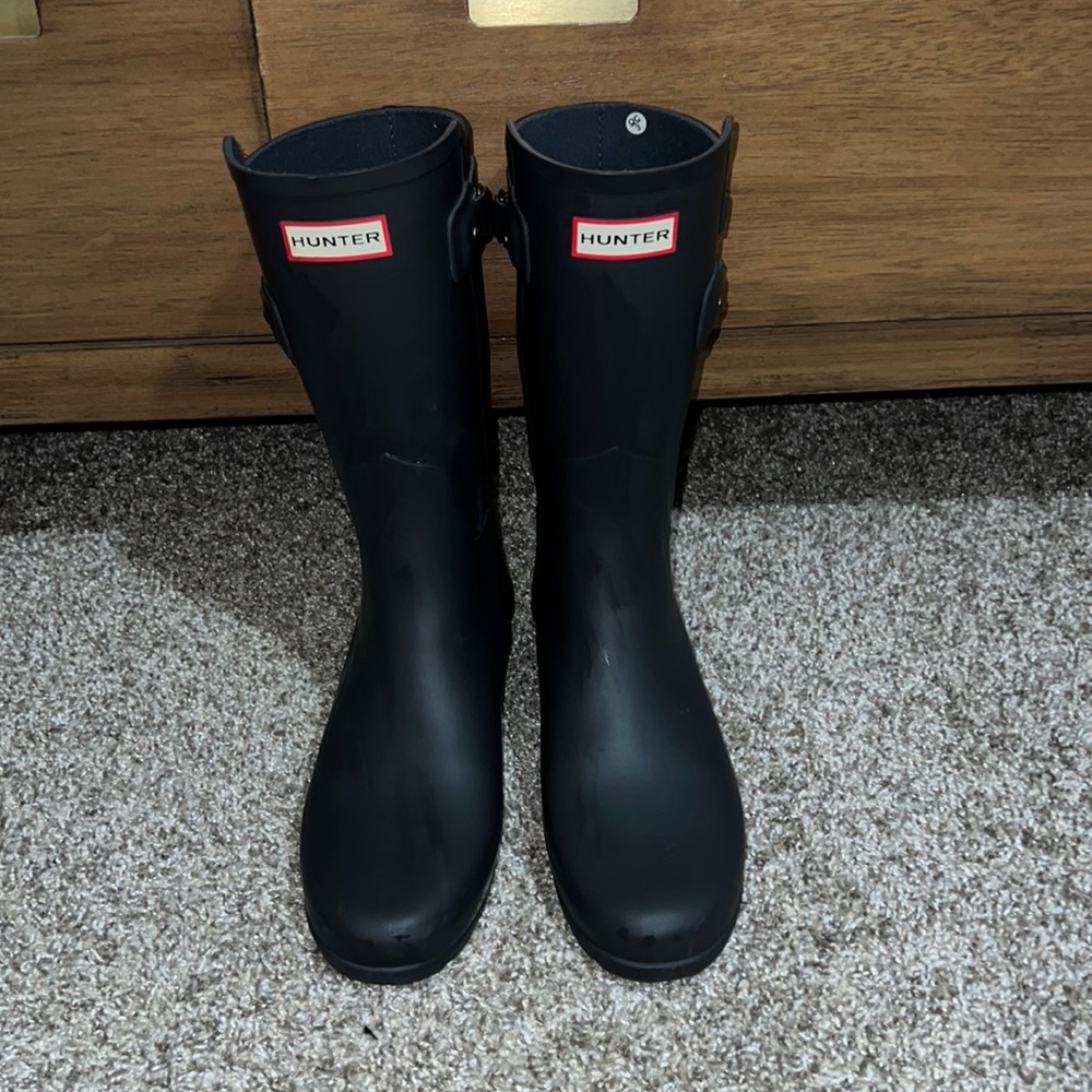 Two-Toned Hunter Rain Boots, Sz.9